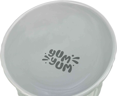 Trixie Trixie verhoogde voerbak / waterbak keramiek grijs Trixie Trixie verhoogde voerbak / waterbak keramiek grijs