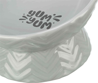 Trixie Trixie verhoogde voerbak / waterbak keramiek grijs Trixie Trixie verhoogde voerbak / waterbak keramiek grijs