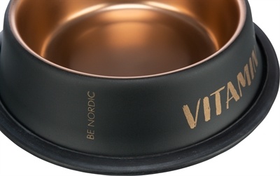 Trixie Trixie be nordic voer / waterbak rvs / rubber zwart / brons Trixie Trixie be nordic voer / waterbak rvs / rubber zwart / brons