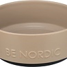 Trixie Trixie be nordic voerbak hond keramiek/ rubber taupe Trixie Trixie be nordic voerbak hond keramiek/ rubber taupe