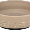 Trixie Trixie be nordic voerbak hond keramiek / rubber taupe Trixie Trixie be nordic voerbak hond keramiek / rubber taupe