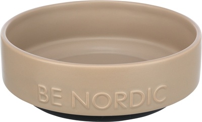 Trixie Trixie be nordic voerbak hond keramiek / rubber taupe Trixie Trixie be nordic voerbak hond keramiek / rubber taupe