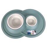 Happy pet Happy pet mad about pets voerbak / drinkbak volcano dubbel salie groen Happy pet Happy pet mad about pets voerbak / drinkbak volcano dubbel salie groen