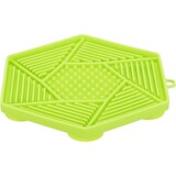 Trixie Trixie lick'n'snack mat met zuignappen siliconen groen Trixie Trixie lick'n'snack mat met zuignappen siliconen groen