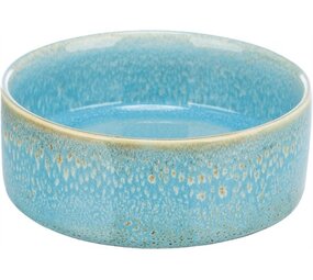 Trixie Trixie voerbak / drinkbak keramiek blauw Trixie Trixie voerbak / drinkbak keramiek blauw