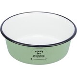 Trixie Trixie voerbak drinkbak emaille / rvs groen Trixie Trixie voerbak drinkbak emaille / rvs groen