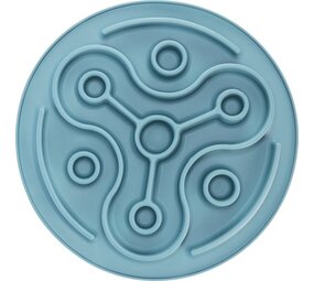 Trixie Trixie voermat slowfeeding tpe blauw Trixie Trixie voermat slowfeeding tpe blauw