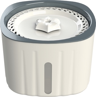 Trixie Trixie drinkfontein flower kunststof wit / grijs Trixie Trixie drinkfontein flower kunststof wit / grijs