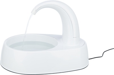 Trixie Trixie drinkfontein curved stream kunststof wit Trixie Trixie drinkfontein curved stream kunststof wit