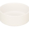 Trixie Trixie voerbak / drinkbak wave keramiek wit Trixie Trixie voerbak / drinkbak wave keramiek wit