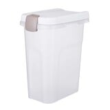 Trixie Trixie voerton luchtdicht afsluitbaar kunststof transparant wit / wit