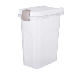 Trixie Trixie voerton luchtdicht afsluitbaar kunststof transparant wit / wit Trixie Trixie voerton luchtdicht afsluitbaar kunststof transparant wit / wit