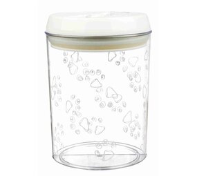 Trixie Trixie voorraadpot kunststof transparant / wit Trixie Trixie voorraadpot kunststof transparant / wit