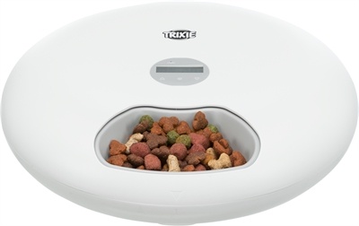 Trixie Trixie voerautomaat tx5+1 6 maaltijden 180 ml wit Trixie Trixie voerautomaat tx5+1 6 maaltijden 180 ml wit