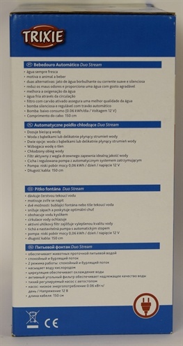 Trixie Trixie drinkfontein duo stream wit / blauw