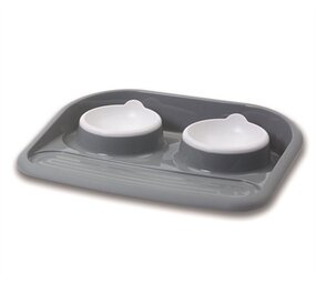 Savic Savic butler voerbak en drinkbak met plateau en antislip voetjes Savic Savic butler voerbak en drinkbak met plateau en antislip voetjes