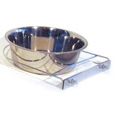 Merkloos Rvs hondenbak met schroefhouder Merkloos Rvs hondenbak met schroefhouder