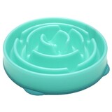 Merkloos Slo-bowl feeder drop teal lichtblauw Merkloos Slo-bowl feeder drop teal lichtblauw