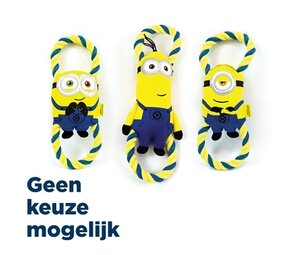 Minions Minions pluche bob / stuart / kevin aan flostouw Minions Minions pluche bob / stuart / kevin aan flostouw