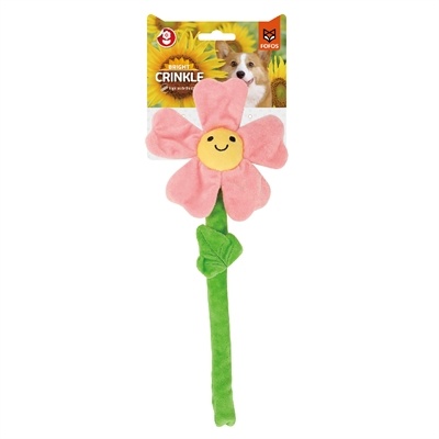 Fofos Fofos krinkel bloem roze met touwsteel Fofos Fofos krinkel bloem roze met touwsteel