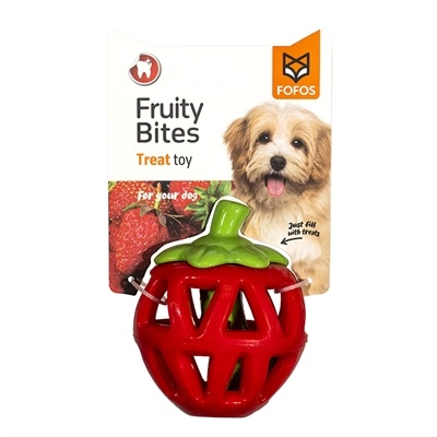 Fofos Fofos fruity-bites treat dispenser aardbei Fofos Fofos fruity-bites treat dispenser aardbei