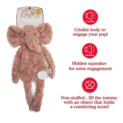 My dog My dog olifant pluche roze My dog My dog olifant pluche roze