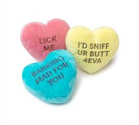 Fuzzyard Fuzzyard candy hearts pluche assorti Fuzzyard Fuzzyard candy hearts pluche assorti