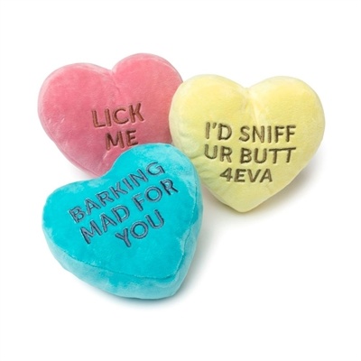 Fuzzyard Fuzzyard candy hearts pluche assorti Fuzzyard Fuzzyard candy hearts pluche assorti