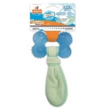 Nylabone Nylabone puppy freezer bone with wash cloth pindakaassmaak Nylabone Nylabone puppy freezer bone with wash cloth pindakaassmaak