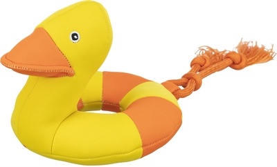Trixie Trixie hondenspeelgoed aqua toy duck on rope Trixie Trixie hondenspeelgoed aqua toy duck on rope