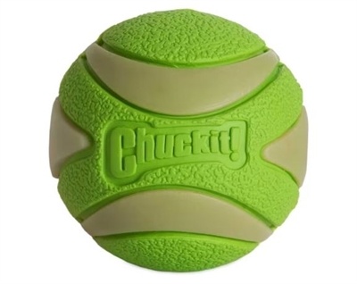 Chuckit Chuckit max glow ultra squeekerbal groen