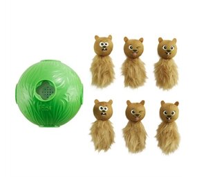Outward hound Nina ottosson dog snuffle n' treat bal groen Outward hound Nina ottosson dog snuffle n' treat bal groen