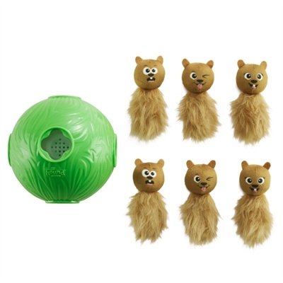 Outward hound Nina ottosson dog snuffle n' treat bal groen Outward hound Nina ottosson dog snuffle n' treat bal groen
