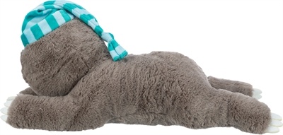 Trixie Trixie pluche luiaard grijs met heartbeat voor puppy Trixie Trixie pluche luiaard grijs met heartbeat voor puppy