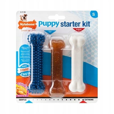 Nylabone Nylabone puppy chew puppy starter kit chicken
