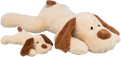 Trixie Trixie knuffel hondbenny pluche beige / bruin Trixie Trixie knuffel hondbenny pluche beige / bruin
