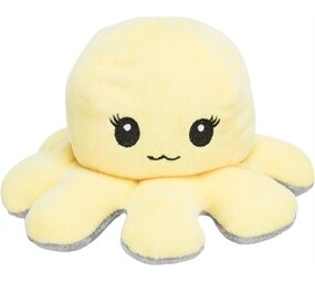 Trixie Trixie octopus omkeerbaar pluche grijs / geel Trixie Trixie octopus omkeerbaar pluche grijs / geel