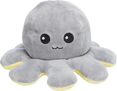 Trixie Trixie octopus omkeerbaar pluche grijs / geel Trixie Trixie octopus omkeerbaar pluche grijs / geel