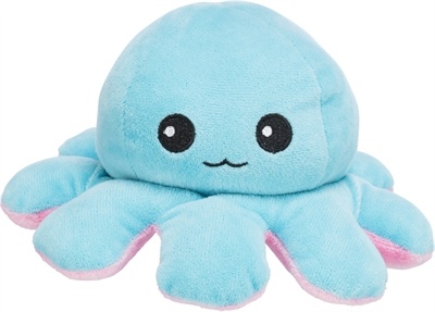 Trixie Trixie octopus omkeerbaar pluche grijs / geel Trixie Trixie octopus omkeerbaar pluche grijs / geel