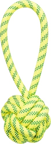 Trixie Trixie aquatoy touw met bal drijvend polyester geel / groen Trixie Trixie aquatoy touw met bal drijvend polyester geel / groen