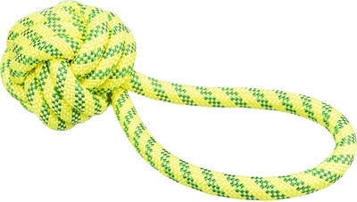Trixie Trixie aquatoy touw met bal drijvend polyester geel / groen Trixie Trixie aquatoy touw met bal drijvend polyester geel / groen