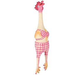 Trixie Trixie kip in bikini met dierengeluid latex / polyestervlies Trixie Trixie kip in bikini met dierengeluid latex / polyestervlies