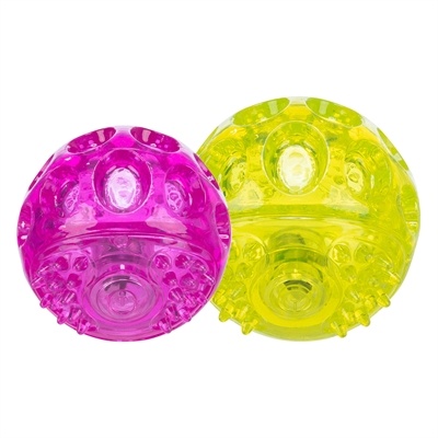 Trixie Trixie knipperbal zonder geluid drijvend tpr assorti Trixie Trixie knipperbal zonder geluid drijvend tpr assorti
