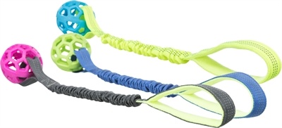 Trixie Trixie bungee tugger met bal assorti Trixie Trixie bungee tugger met bal assorti