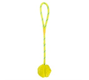 Trixie Trixie bal aan touw natuurrubber drijvend limegroen Trixie Trixie bal aan touw natuurrubber drijvend limegroen