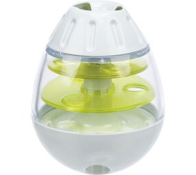 Trixie Trixie roly poly snack tuimel ei grijs / lime groen Trixie Trixie roly poly snack tuimel ei grijs / lime groen