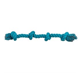 Trixie Trixie flostouw 4-knoop blauw Trixie Trixie flostouw 4-knoop blauw