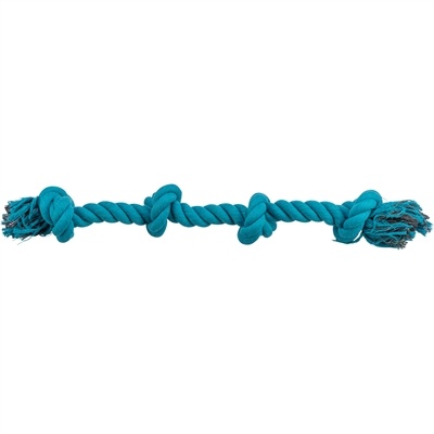 Trixie Trixie flostouw 4-knoop blauw Trixie Trixie flostouw 4-knoop blauw