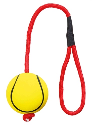 Trixie Trixie sportbal aan touw schuimrubber drijvend assorti Trixie Trixie sportbal aan touw schuimrubber drijvend assorti