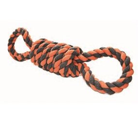 Happy pet Happy pet nuts for knots extreme spoel 8 vorm tugger grijs / oranje Happy pet Happy pet nuts for knots extreme spoel 8 vorm tugger grijs / oranje